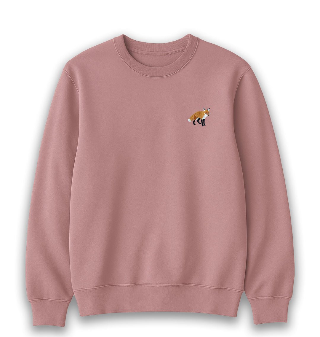 Red Fox Womens Sweatshirt - Unisex - Blue Panda