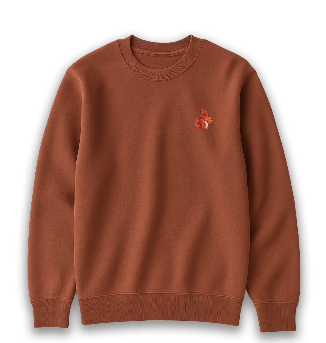 Red Squirrel Mens Sweatshirt - Blue Panda