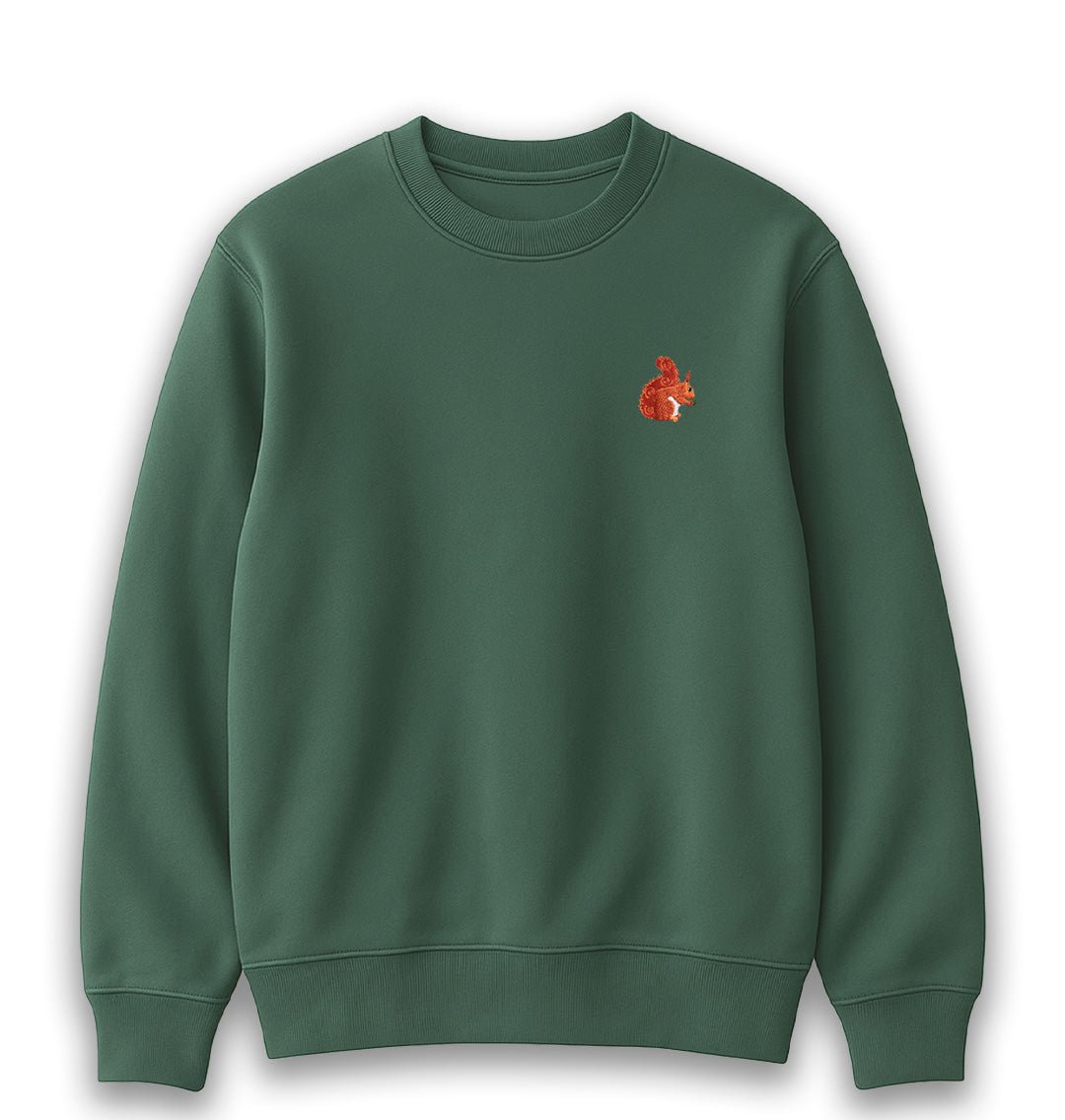 Red Squirrel Mens Sweatshirt - Blue Panda