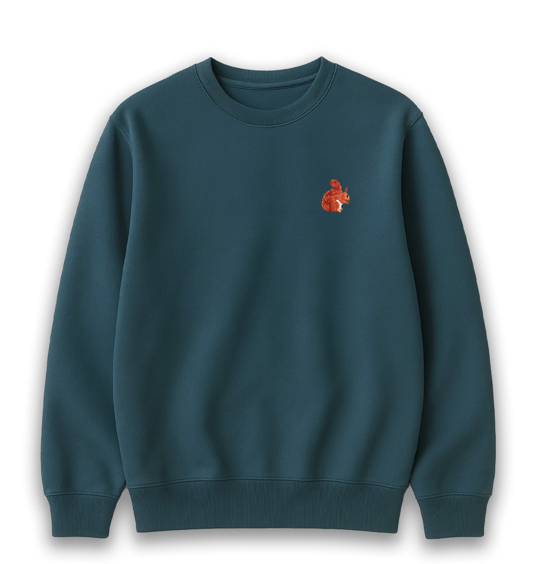 Red Squirrel Mens Sweatshirt - Blue Panda