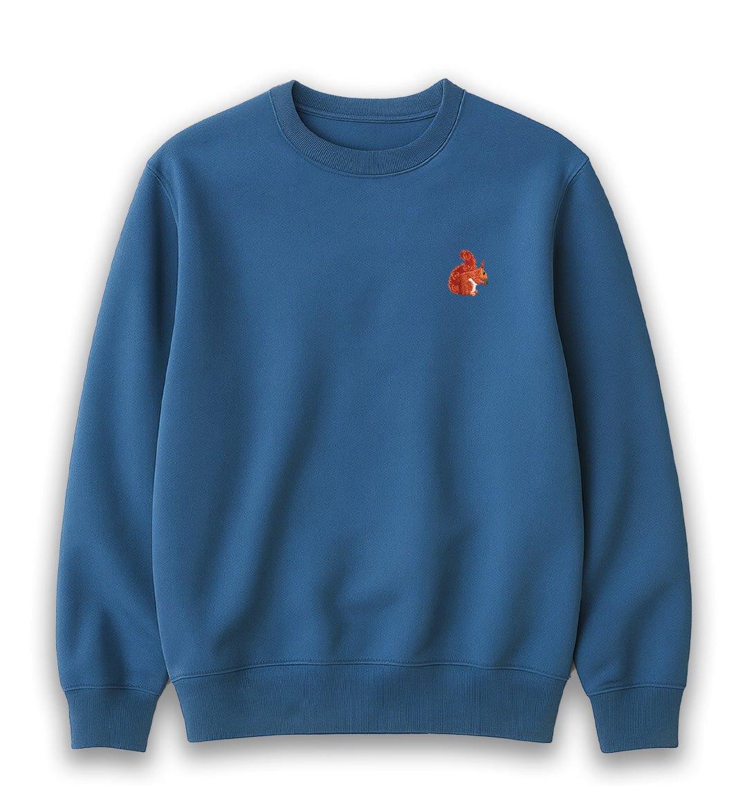Red Squirrel Mens Sweatshirt - Blue Panda