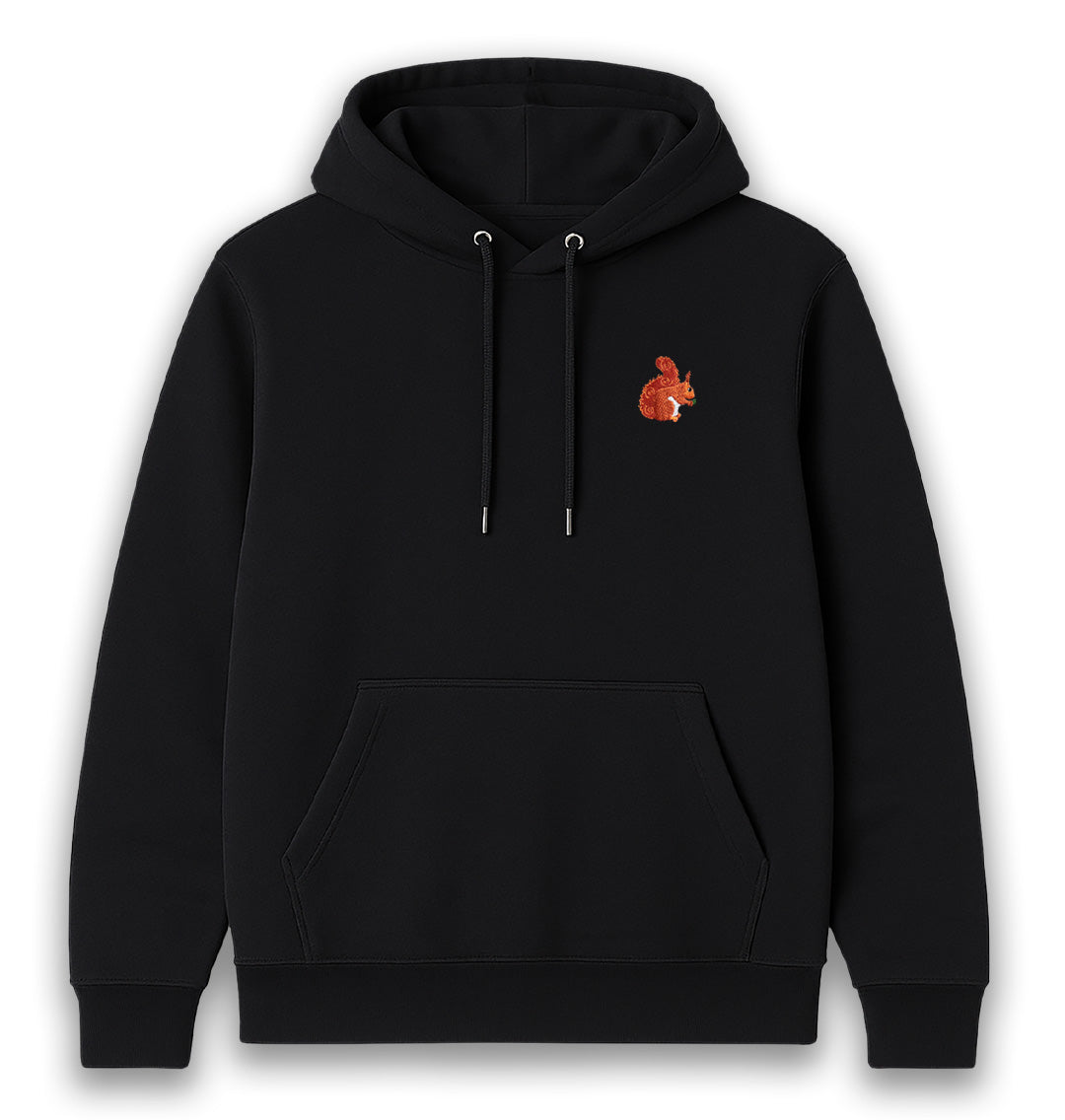 Red Squirrel Womens Hoodie - Unisex - Blue Panda