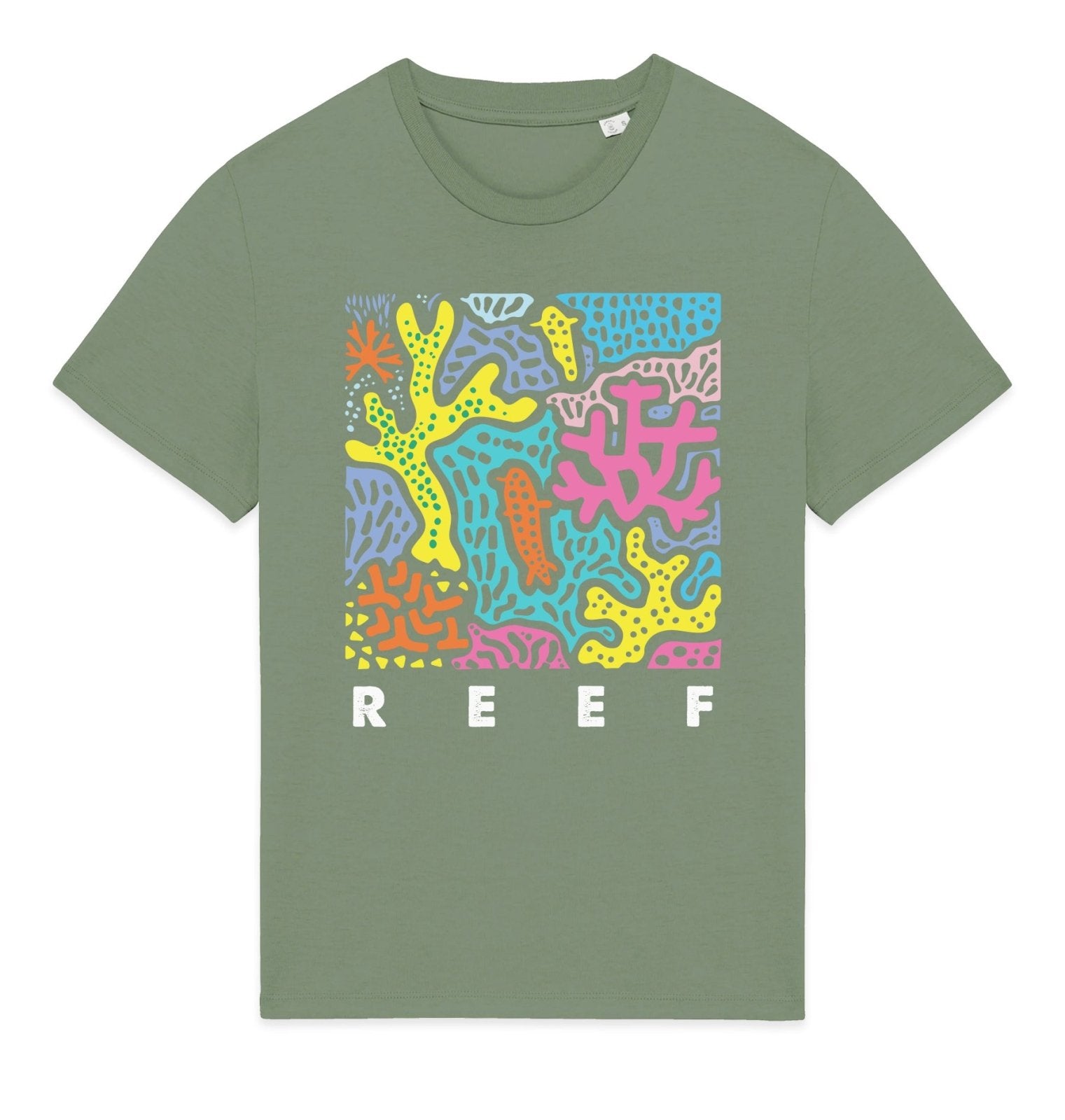 Reef Front Print Mens T-shirt - Blue Panda