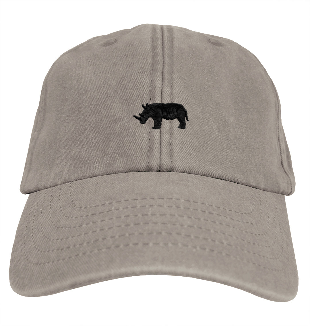 Rhino Logo Baseball Cap Rhinoceros Wildlife Hat Blue Panda UK
