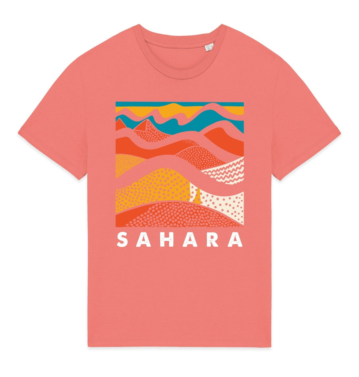 Sahara Front Print Mens T-shirt - Blue Panda