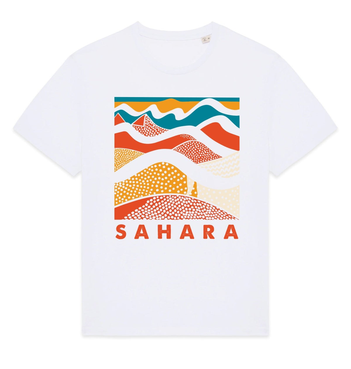 Sahara Front Print Mens T-shirt - Blue Panda
