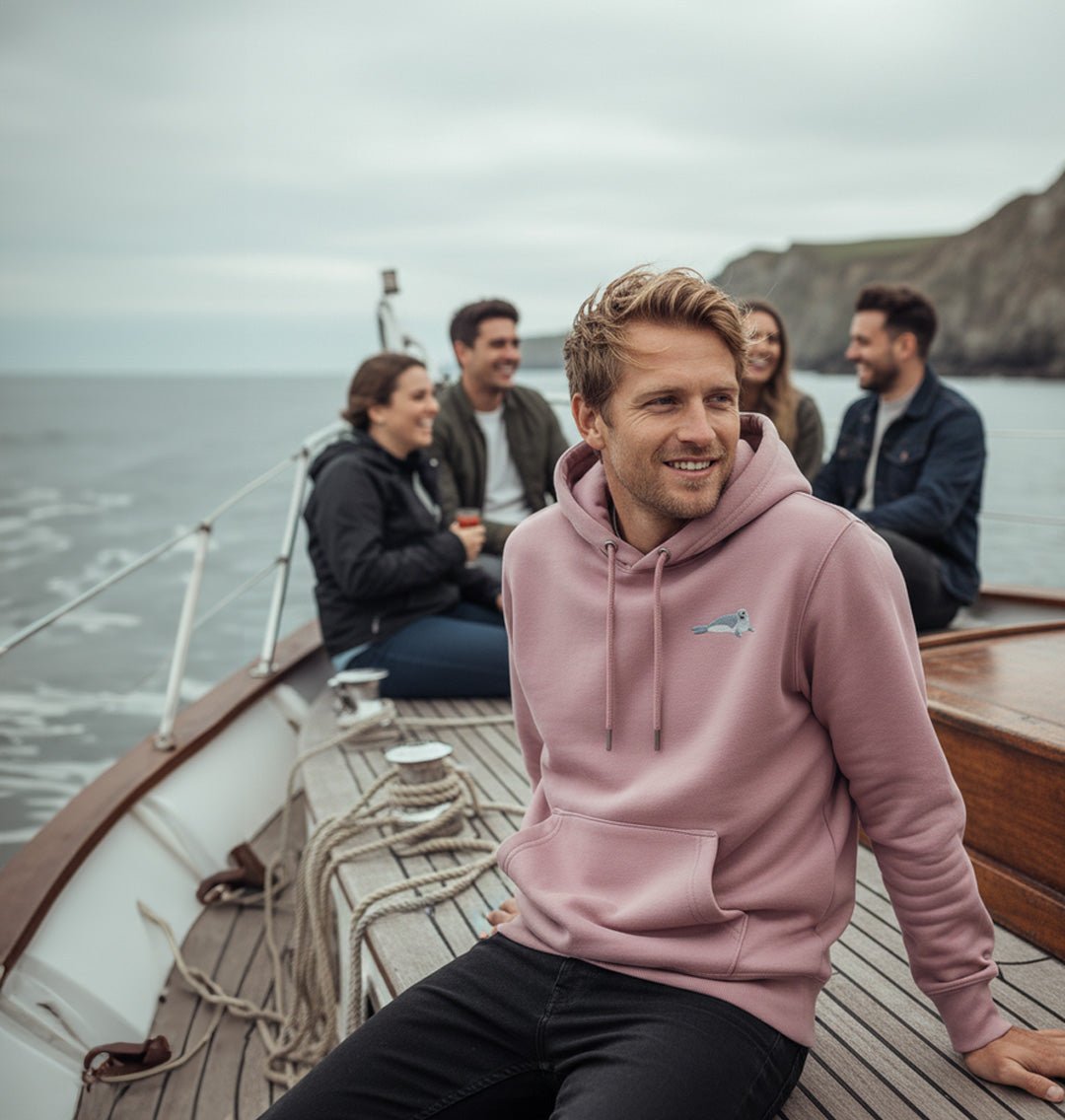 Seal Mens Hoodie - Blue Panda