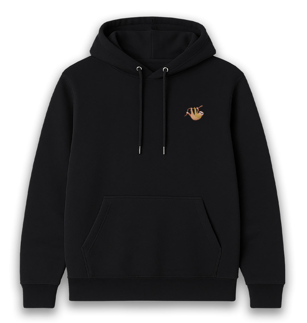 Sloth Mens Hoodie - Blue Panda