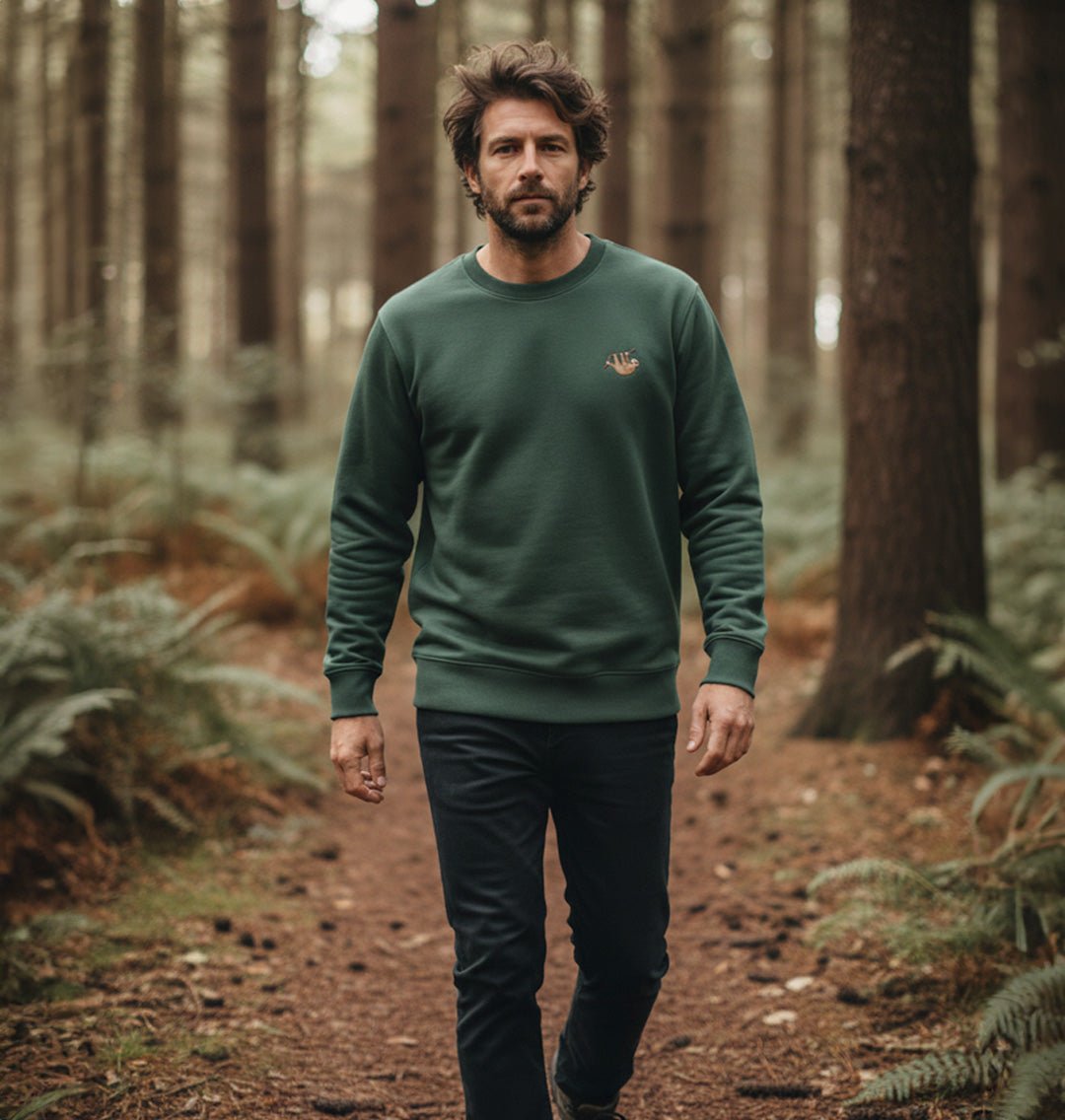 Sloth Mens Sweatshirt - Blue Panda