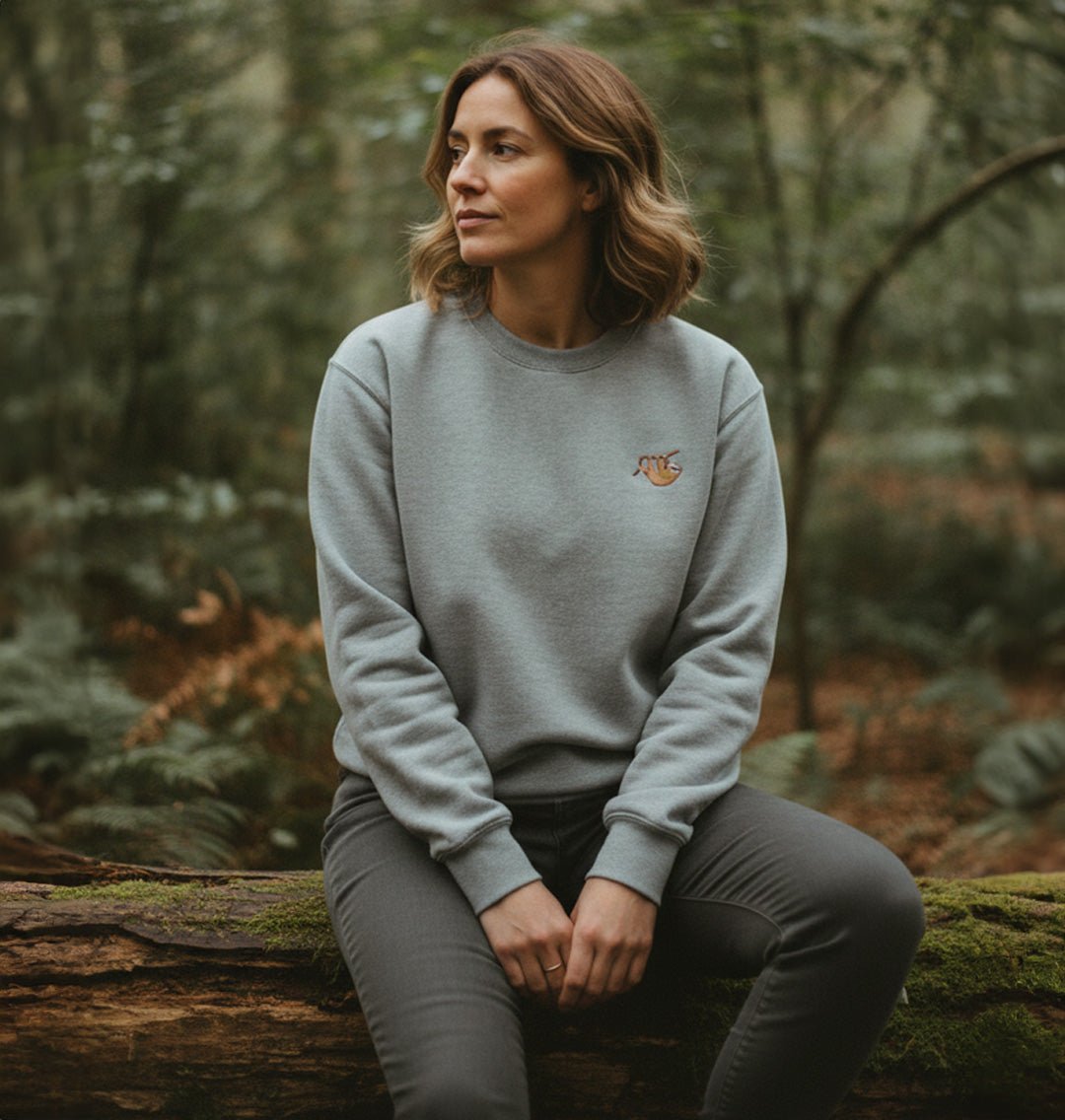 Sloth Womens Sweatshirt - Unisex - Blue Panda