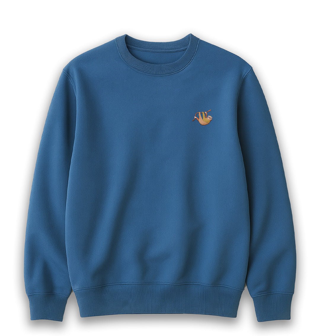 Sloth Womens Sweatshirt - Unisex - Blue Panda