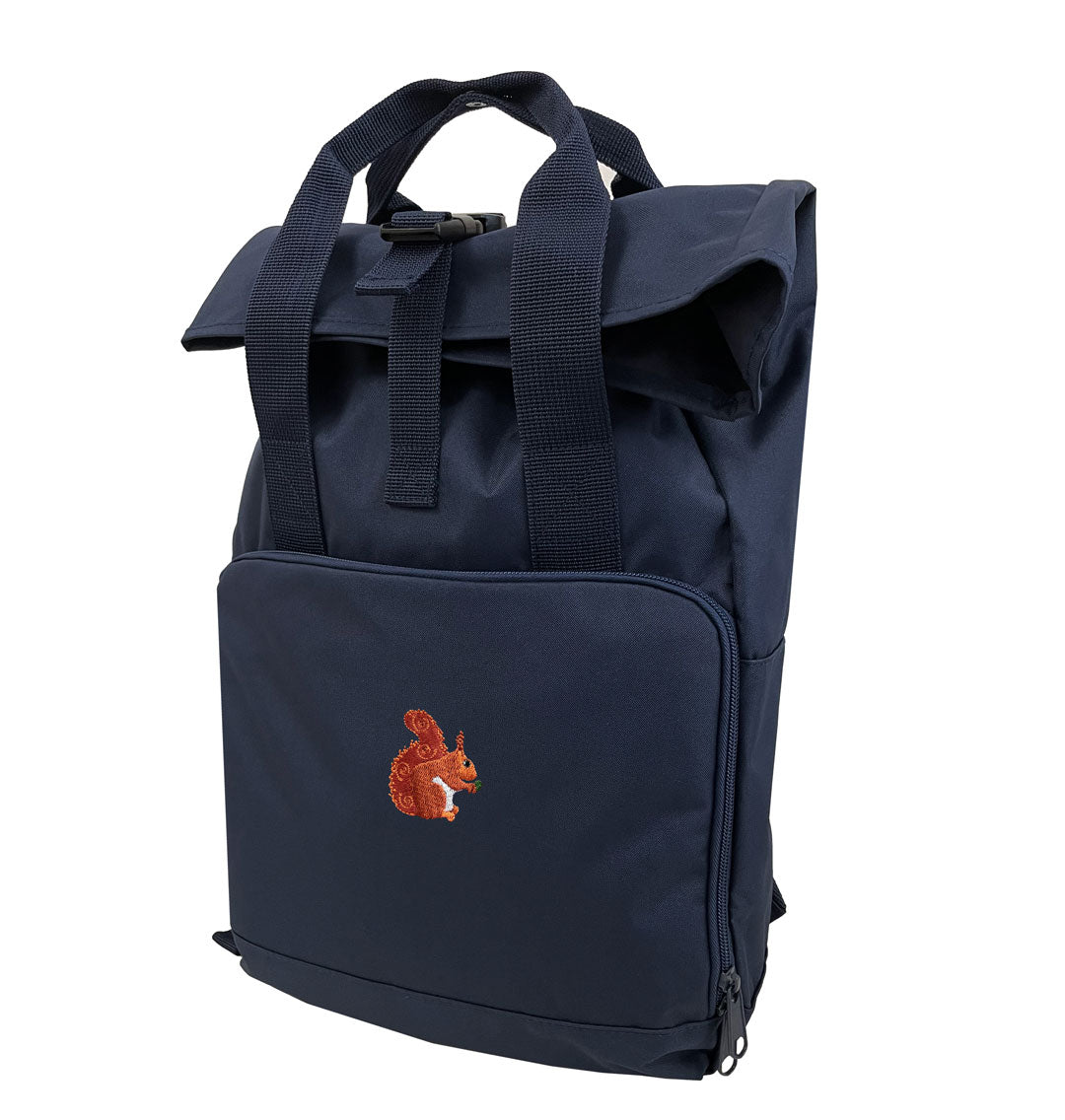 Red Squirrel Everyday Roll-top Recycled Backpack