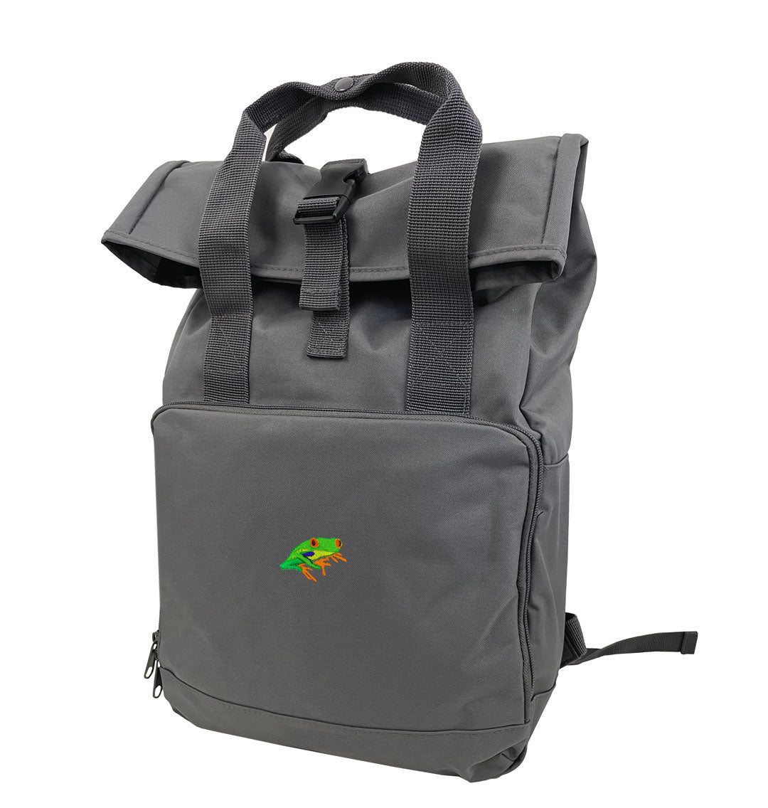 Red-Eyed Tree Frog Everyday Roll-top Recycled Backpack