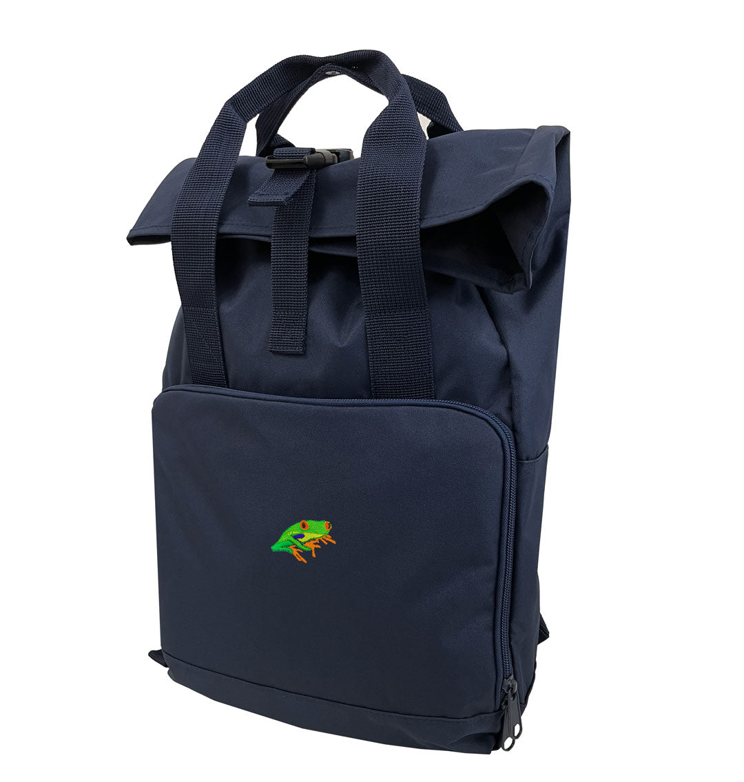 Red-Eyed Tree Frog Everyday Roll-top Recycled Backpack
