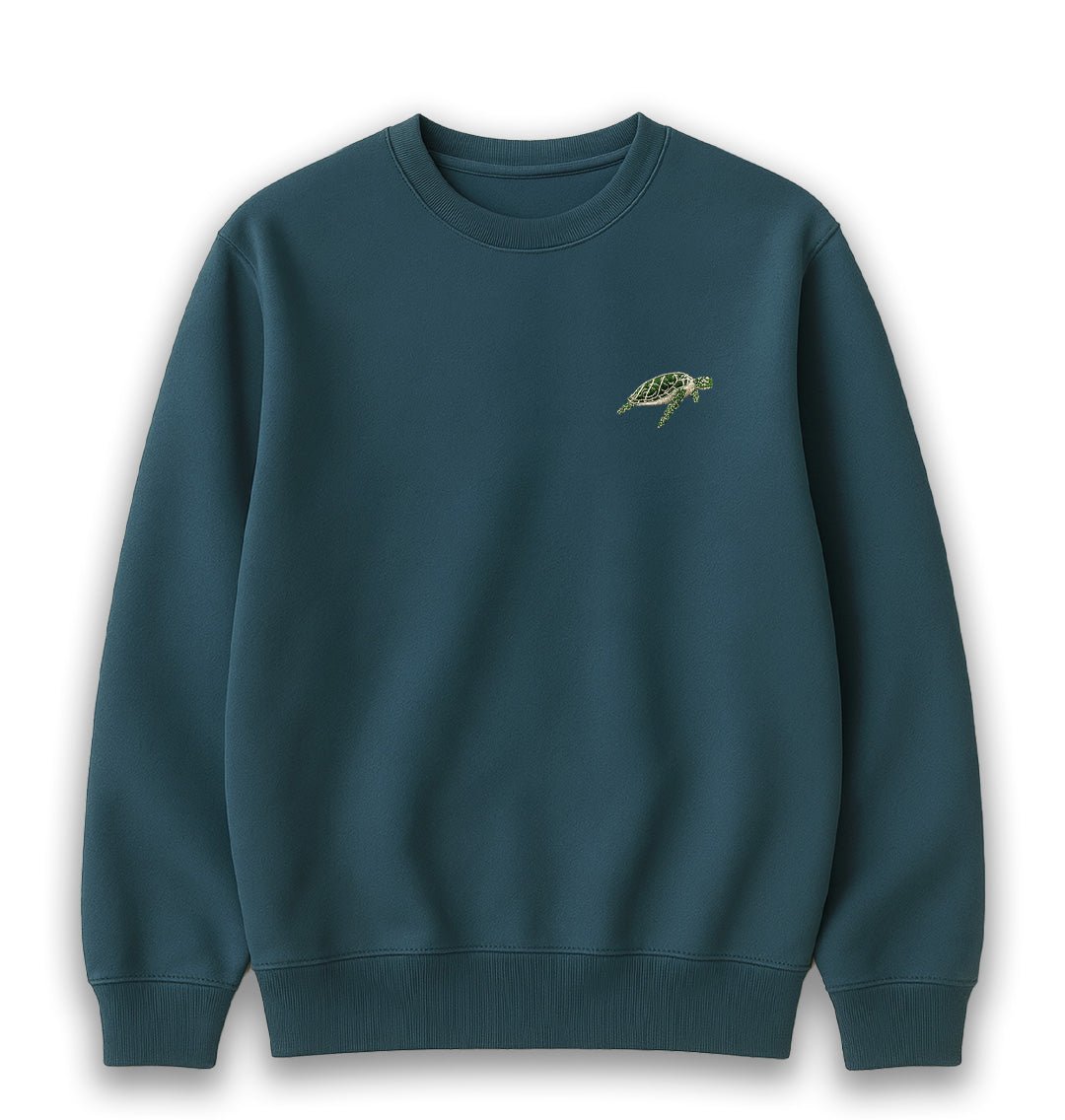 Turtle Mens Sweatshirt - Blue Panda
