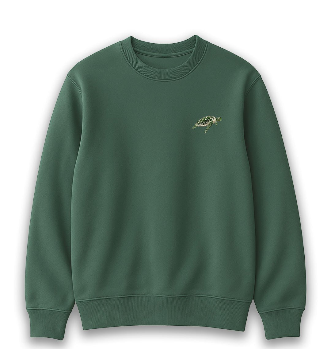 Turtle Mens Sweatshirt - Blue Panda