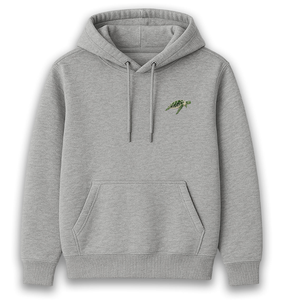 Turtle Womens Hoodie - Unisex - Blue Panda