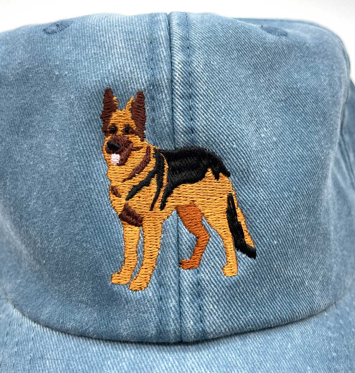 Alsatian Denim Cap - Blue Panda