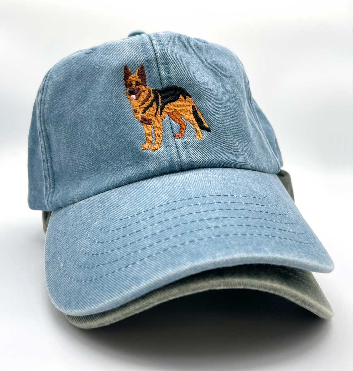 Alsatian Denim Cap - Blue Panda