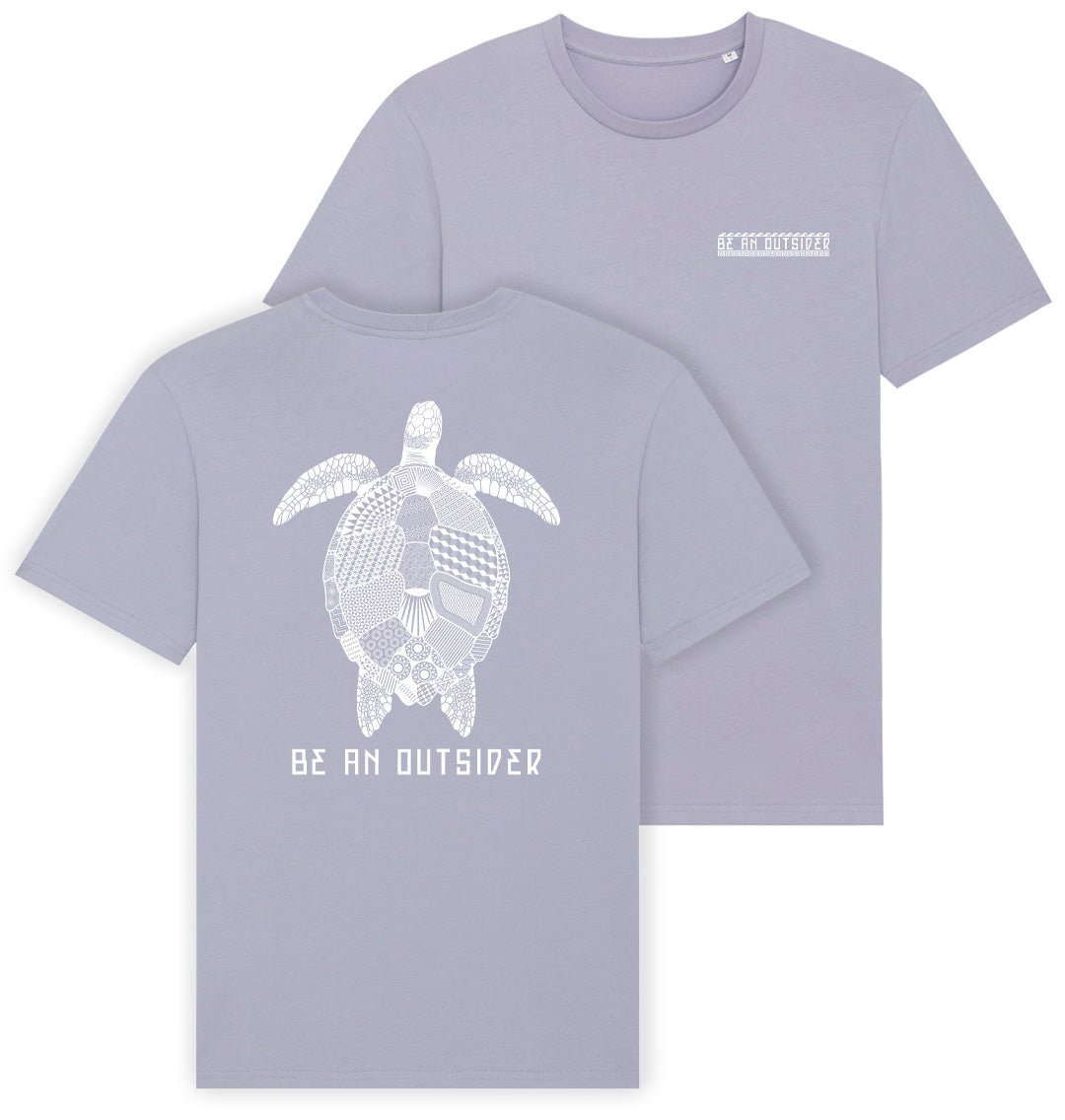 Aztec Turtle Womens T-shirt - Blue Panda