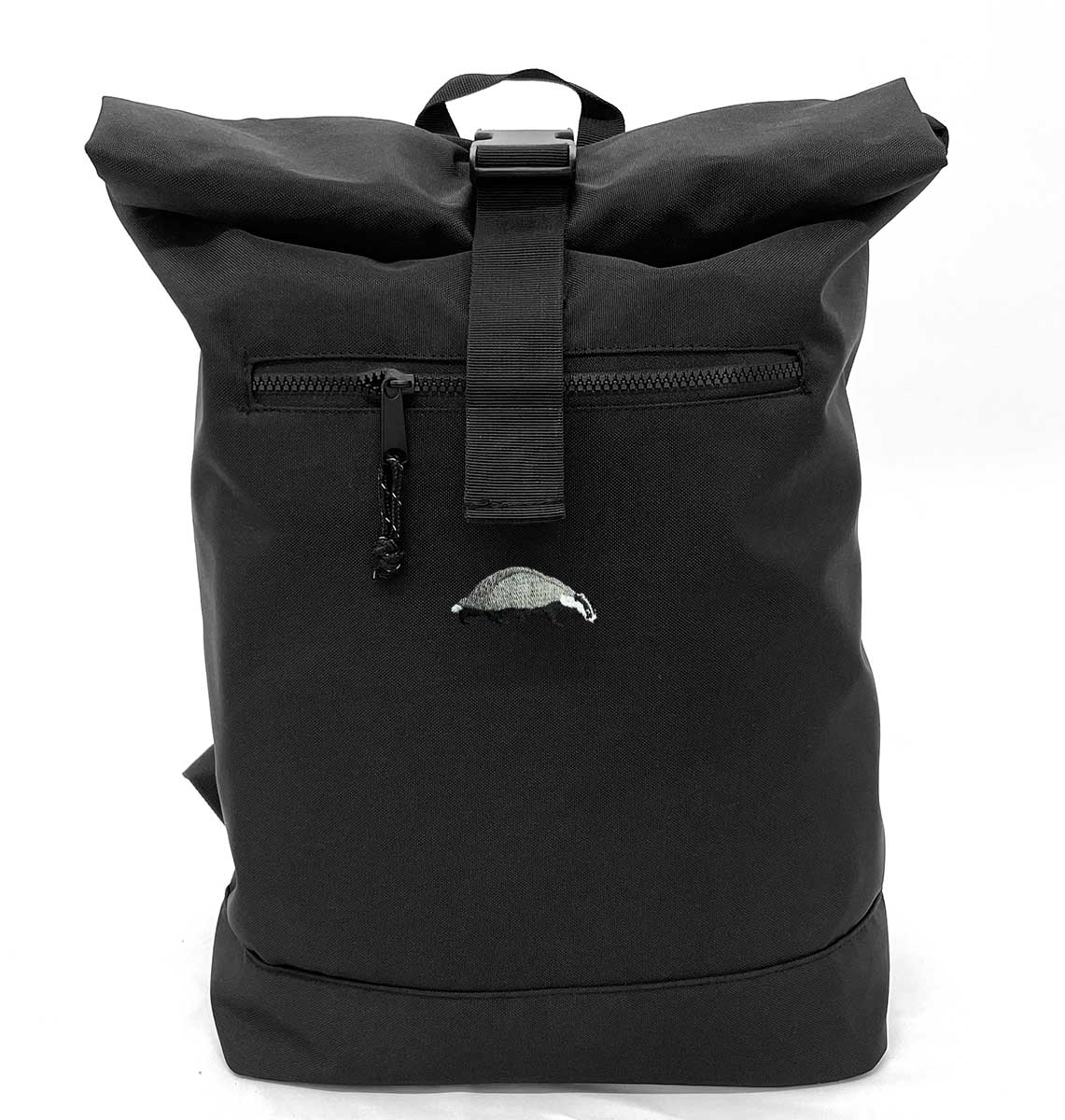 Badger Beach Roll-top Recycled Backpack - Blue Panda