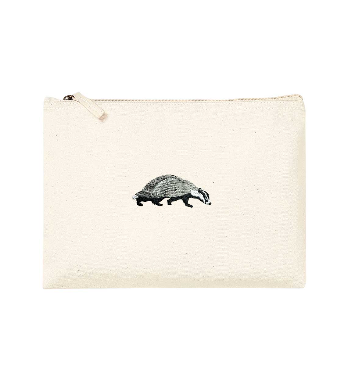 Badger Organic Accessory Pouch - Blue Panda