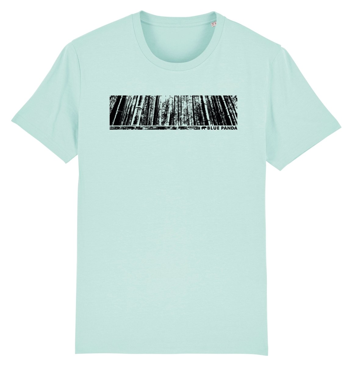 Bamboo Forest Womens T-shirt - Blue Panda