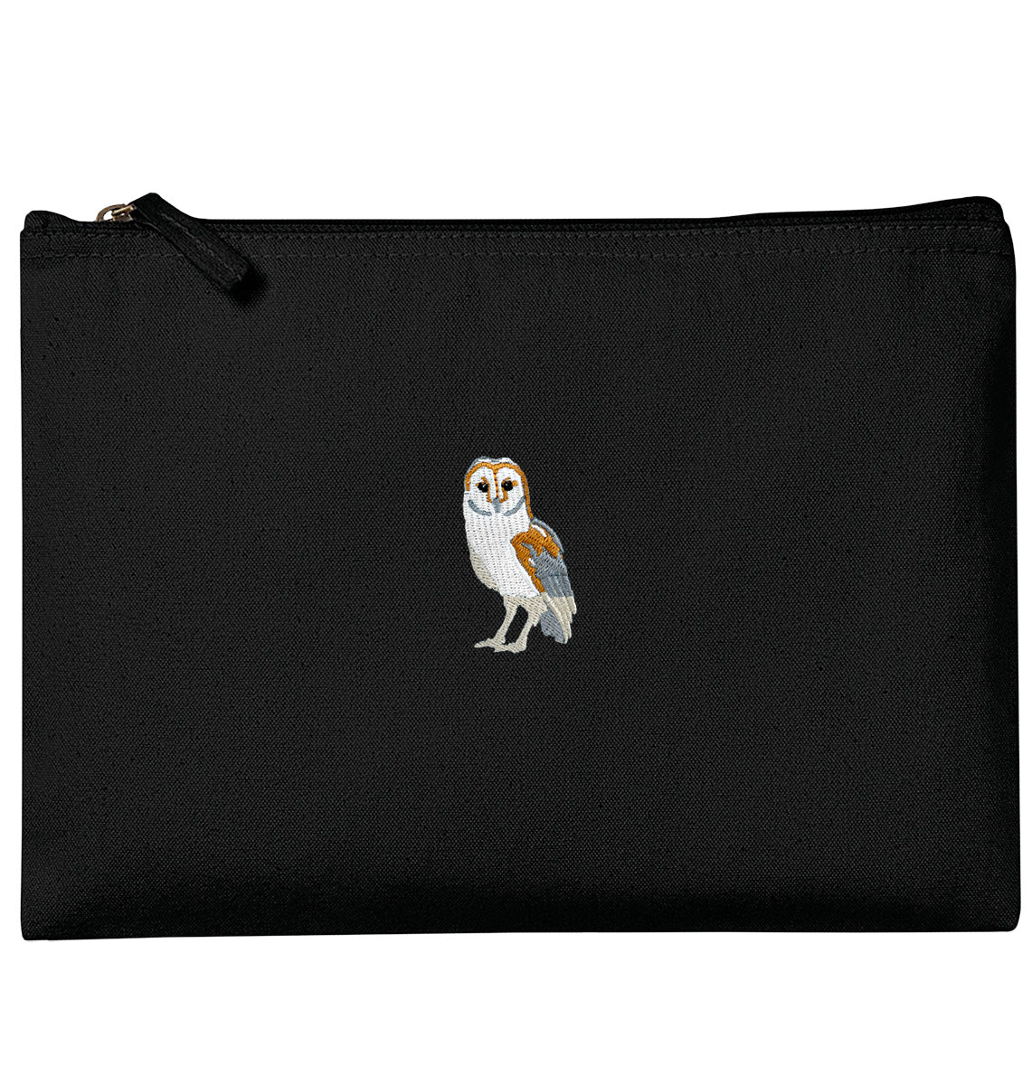 Barn Owl Organic Accessory Pouch - Blue Panda