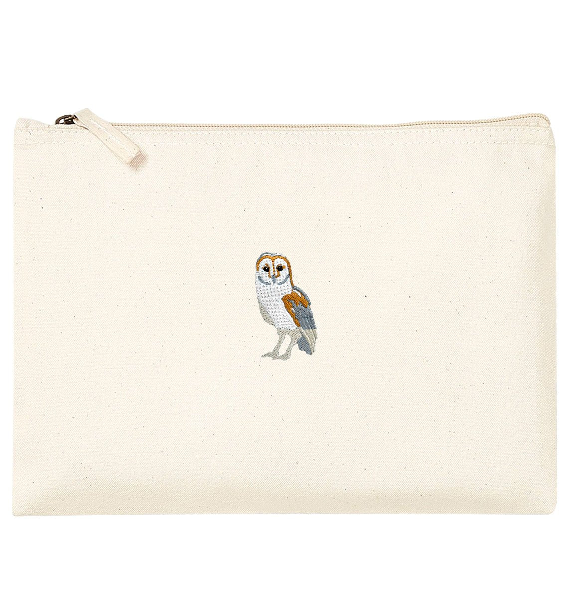 Barn Owl Organic Accessory Pouch - Blue Panda