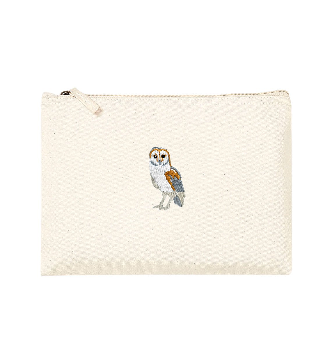 Barn Owl Organic Accessory Pouch - Blue Panda