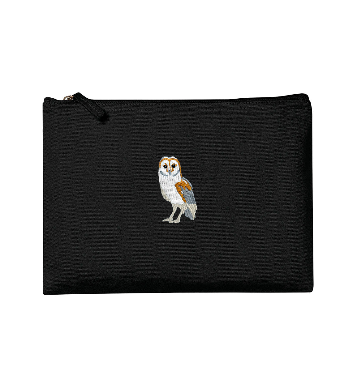 Barn Owl Organic Accessory Pouch - Blue Panda