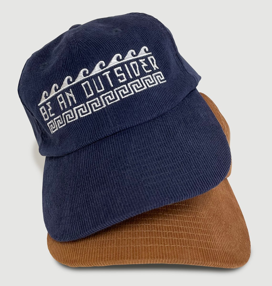 Be An Outsider Heritage Corduroy Cap - Blue Panda