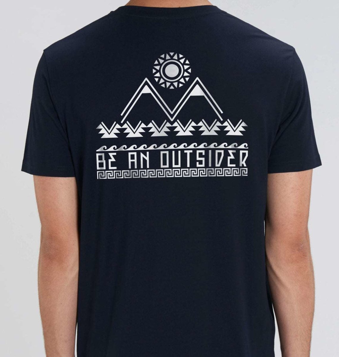Be an Outsider Mens T-shirt - Blue Panda