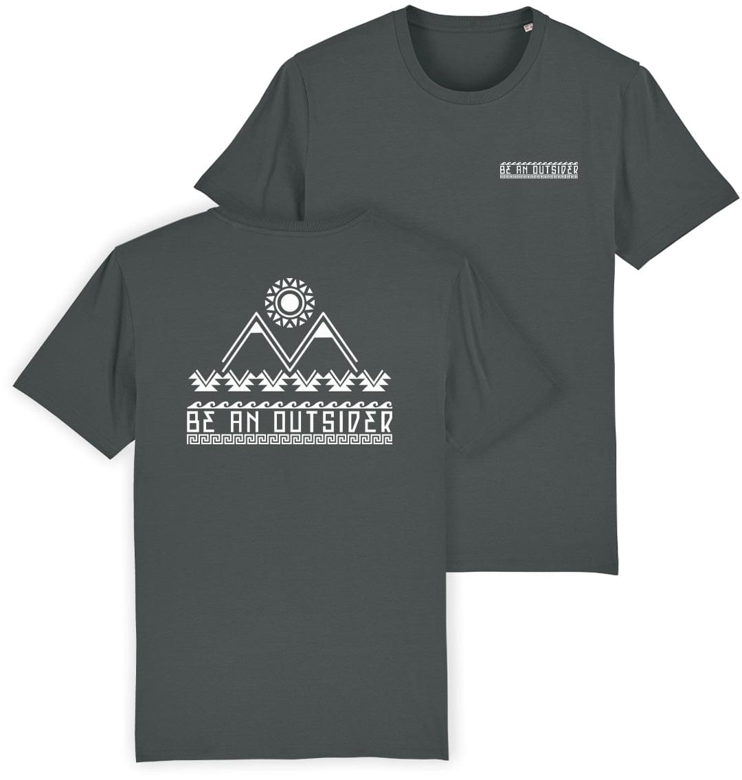 Be an Outsider Mens T-shirt - Blue Panda