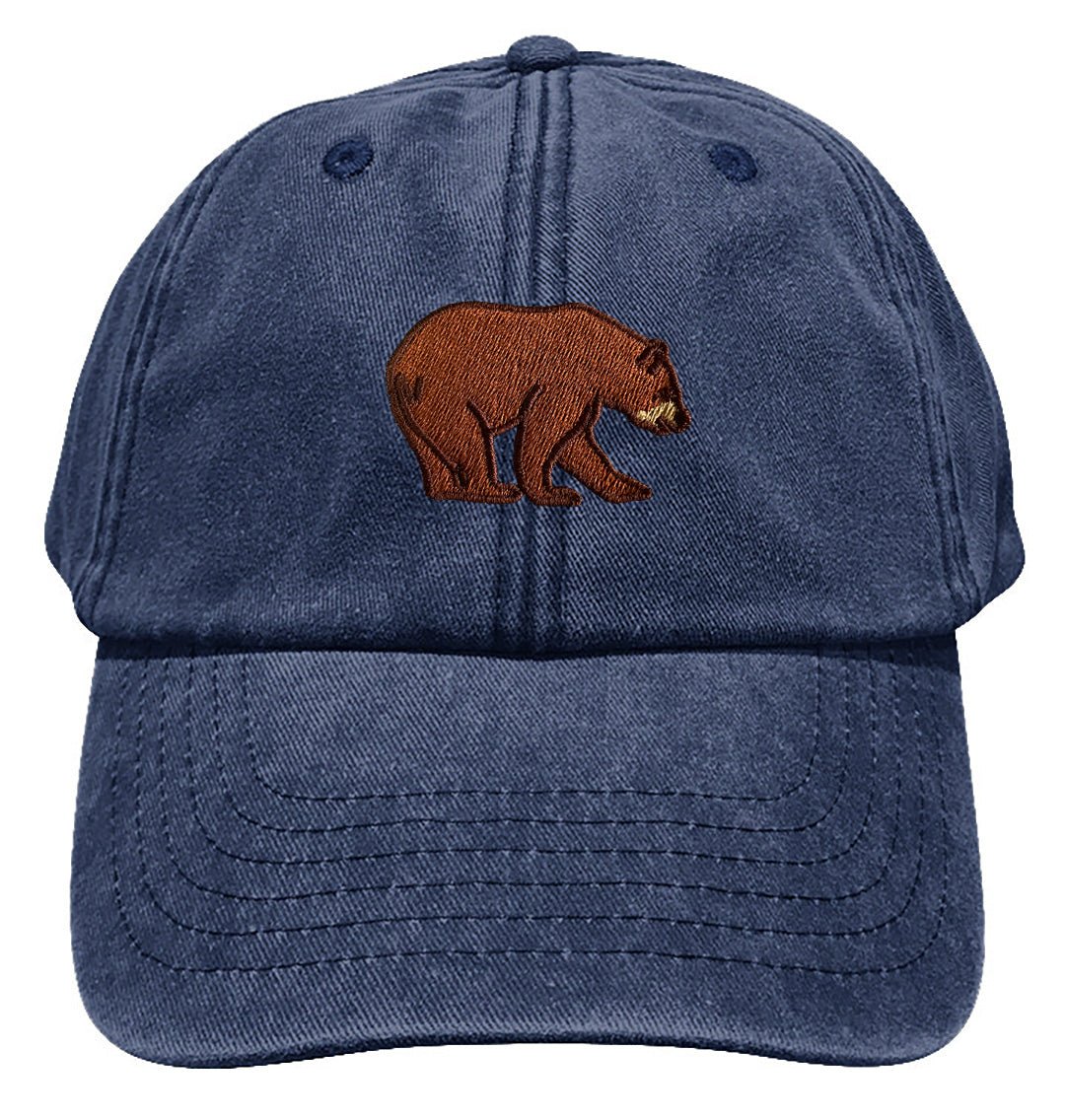 Bear Baseball Cap - Blue Panda