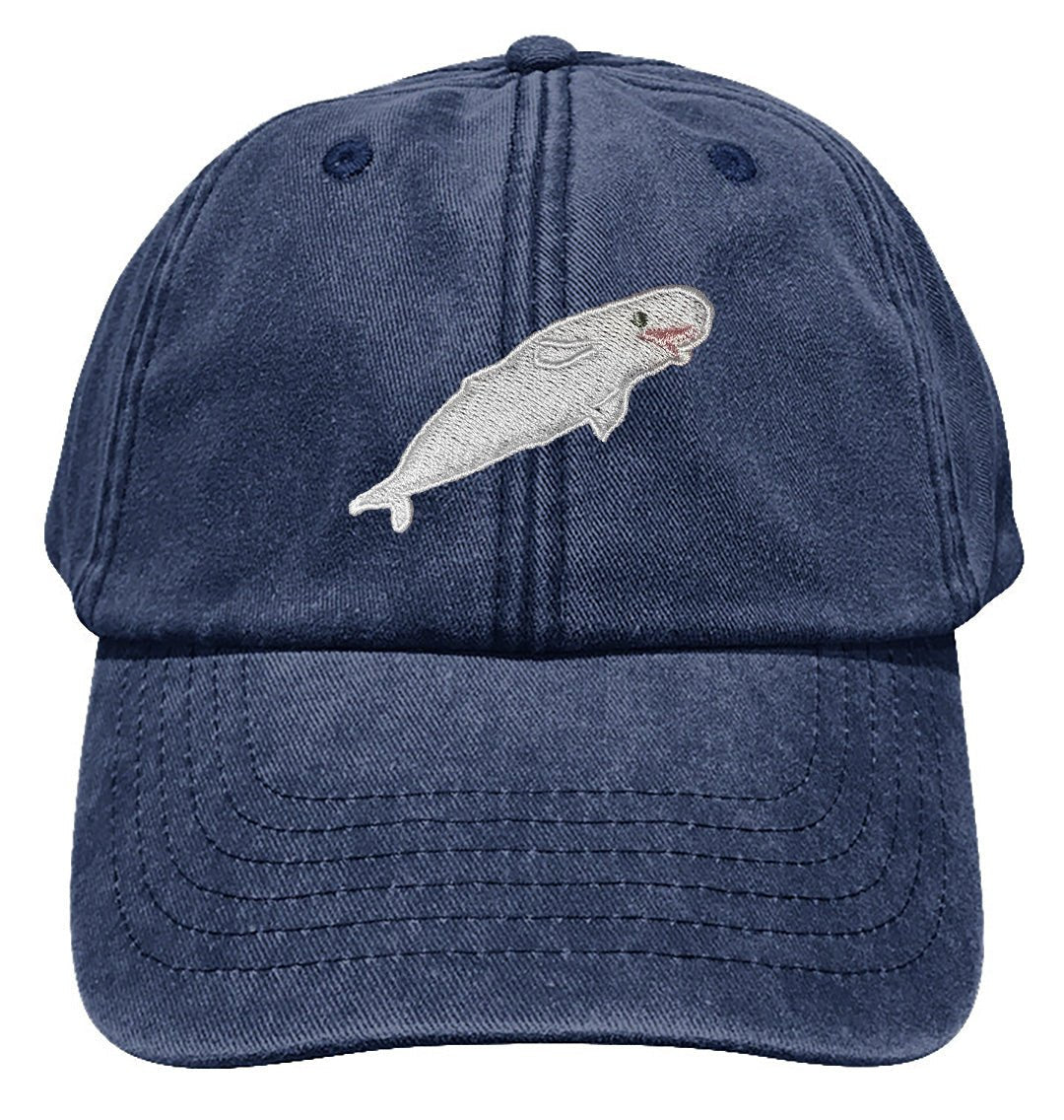 Beluga Whale Denim Cap - Blue Panda