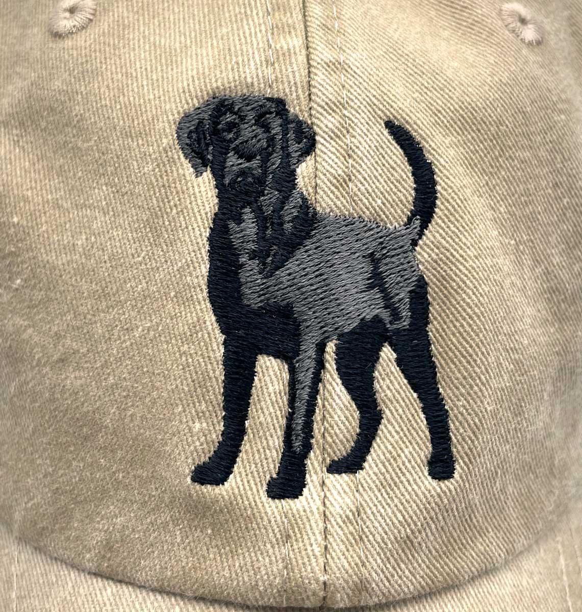 Black Labrador Denim Cap - Blue Panda
