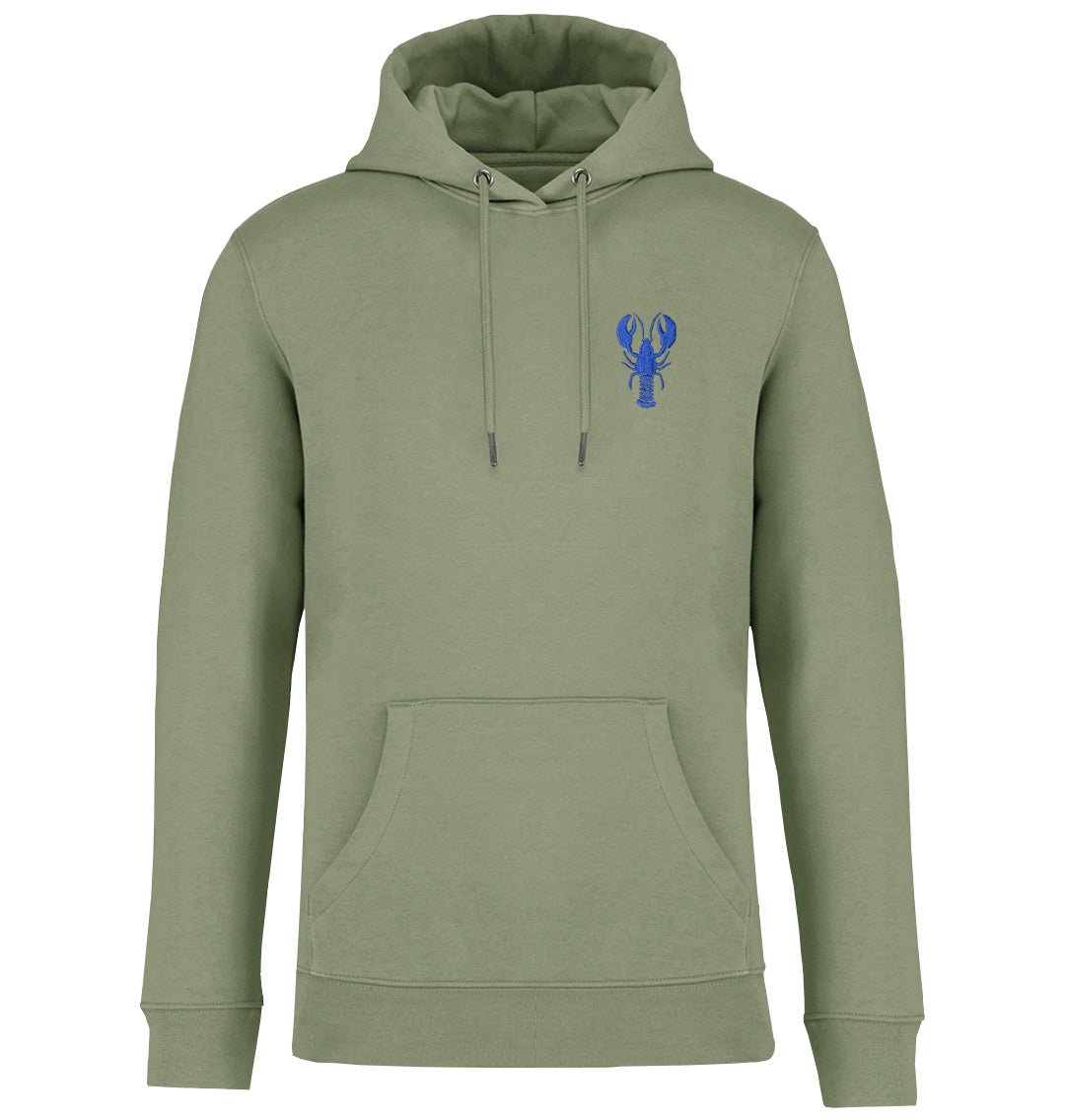 Blue Lobster Mens Hoodie - Blue Panda