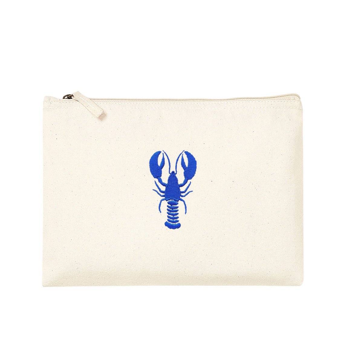Blue Lobster Organic Accessory Pouch - Blue Panda