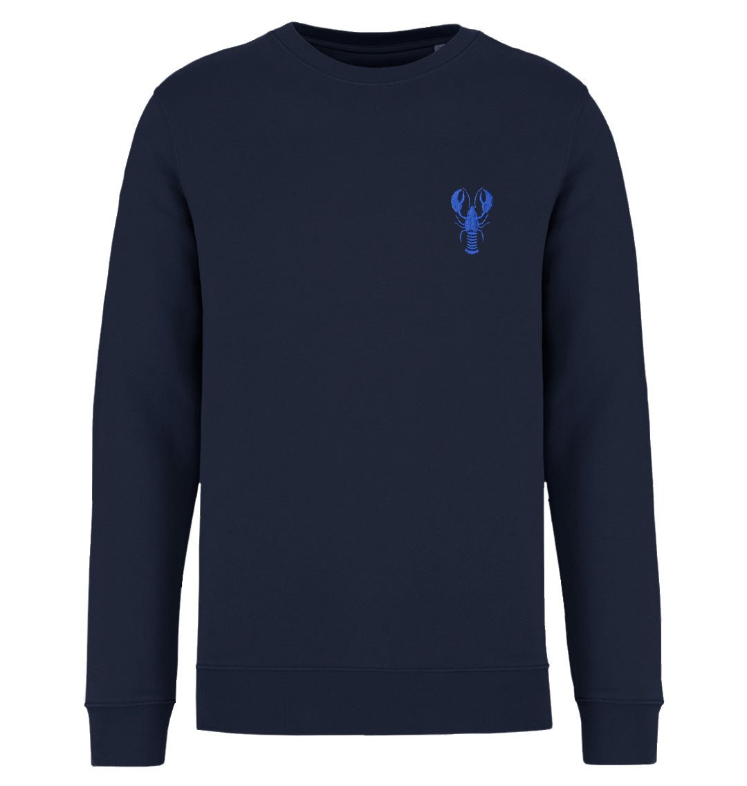 Blue Lobster Womens Sweatshirt - Blue Panda
