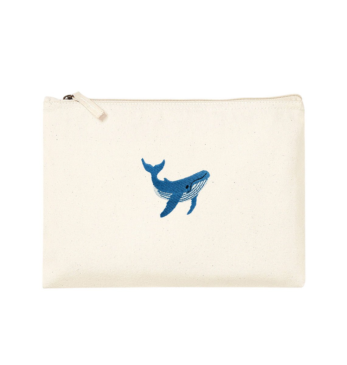 Blue Whale Organic Accessory Pouch - Blue Panda