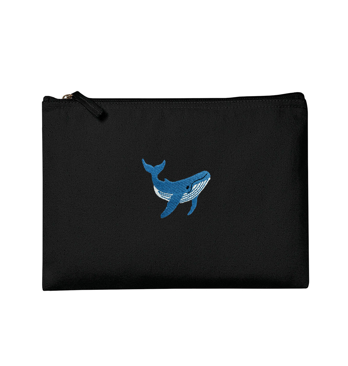 Blue Whale Organic Accessory Pouch - Blue Panda
