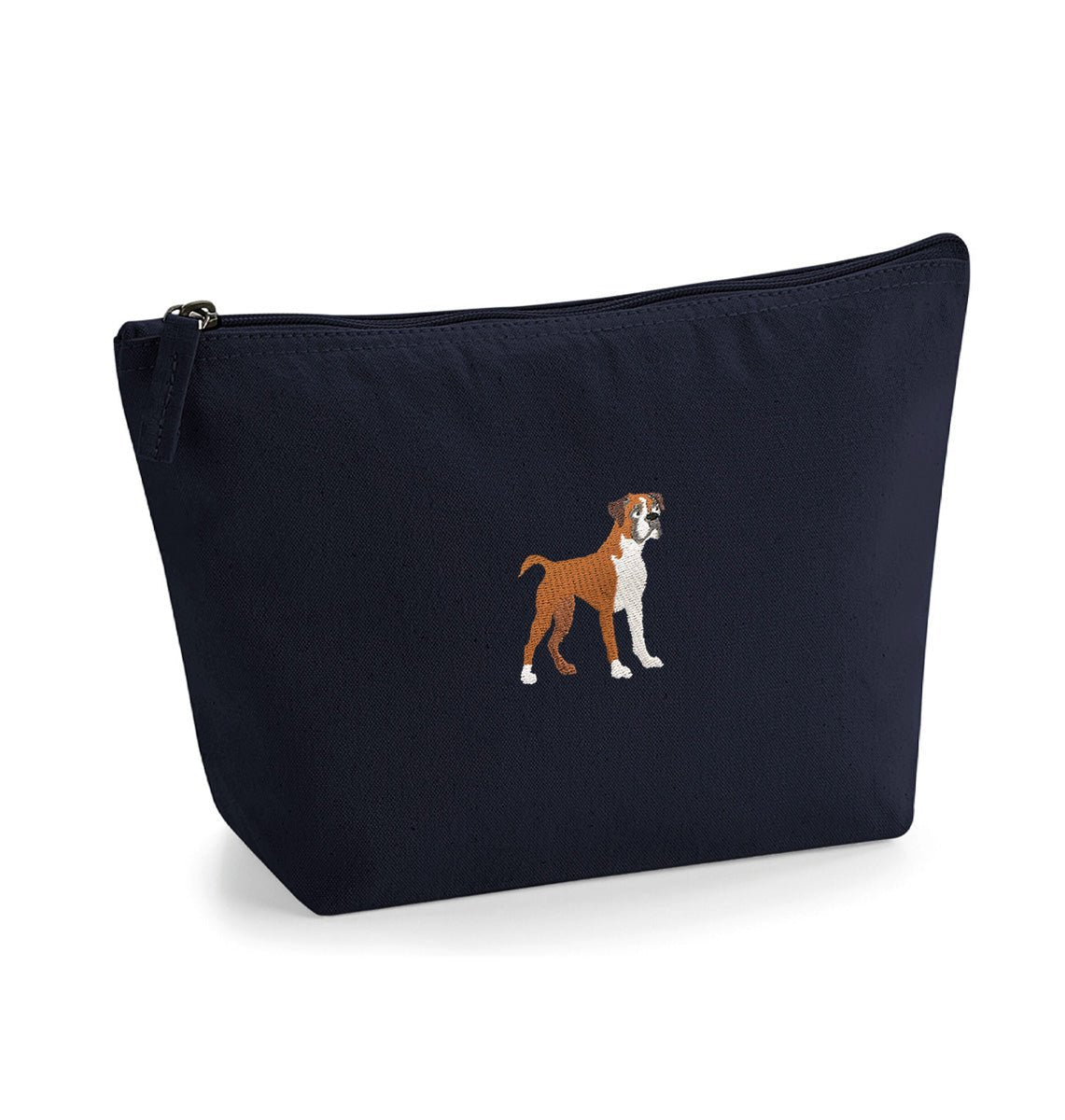 Boxer Dog Organic Accessory Bag - Blue Panda