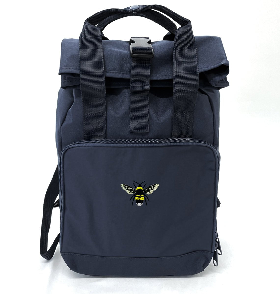 beemini mini backpack Bumble Bee Mini Roll-top Backpack - Eco Rucksack - Recycled - British Wildlife