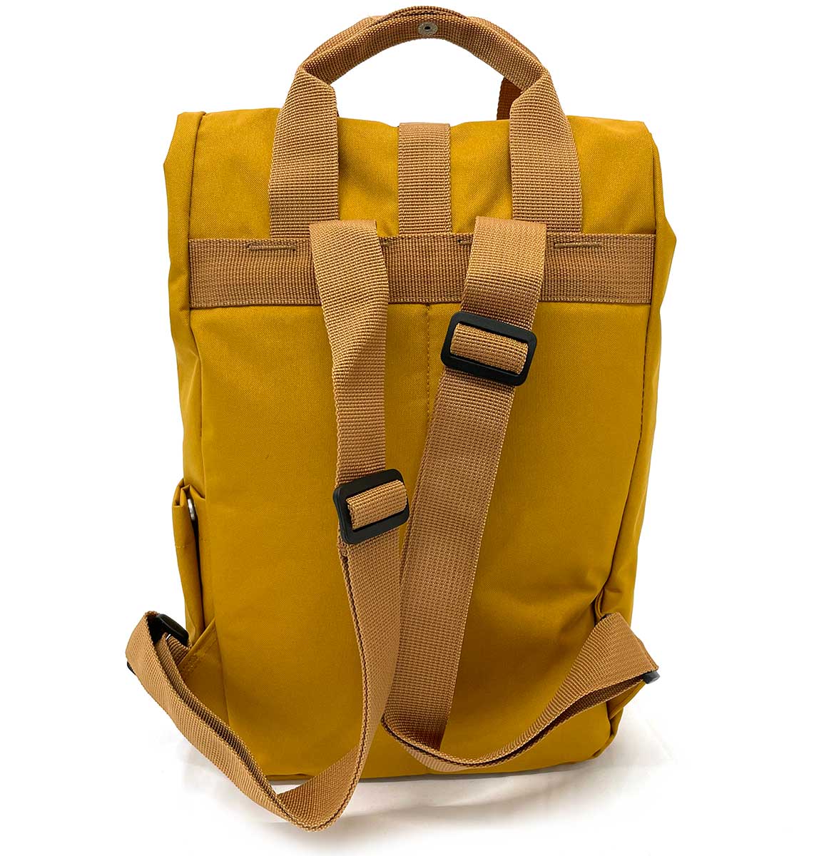 Bumble Bee Mini Roll-top Recycled Backpack - Blue Panda
