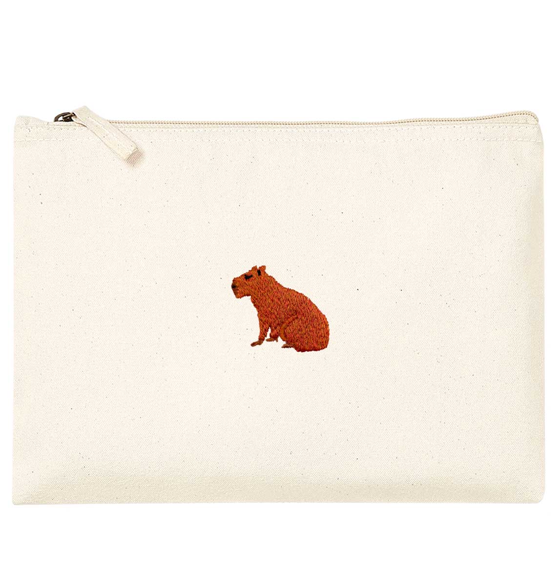 Capybara Organic Accessory Pouch - Blue Panda