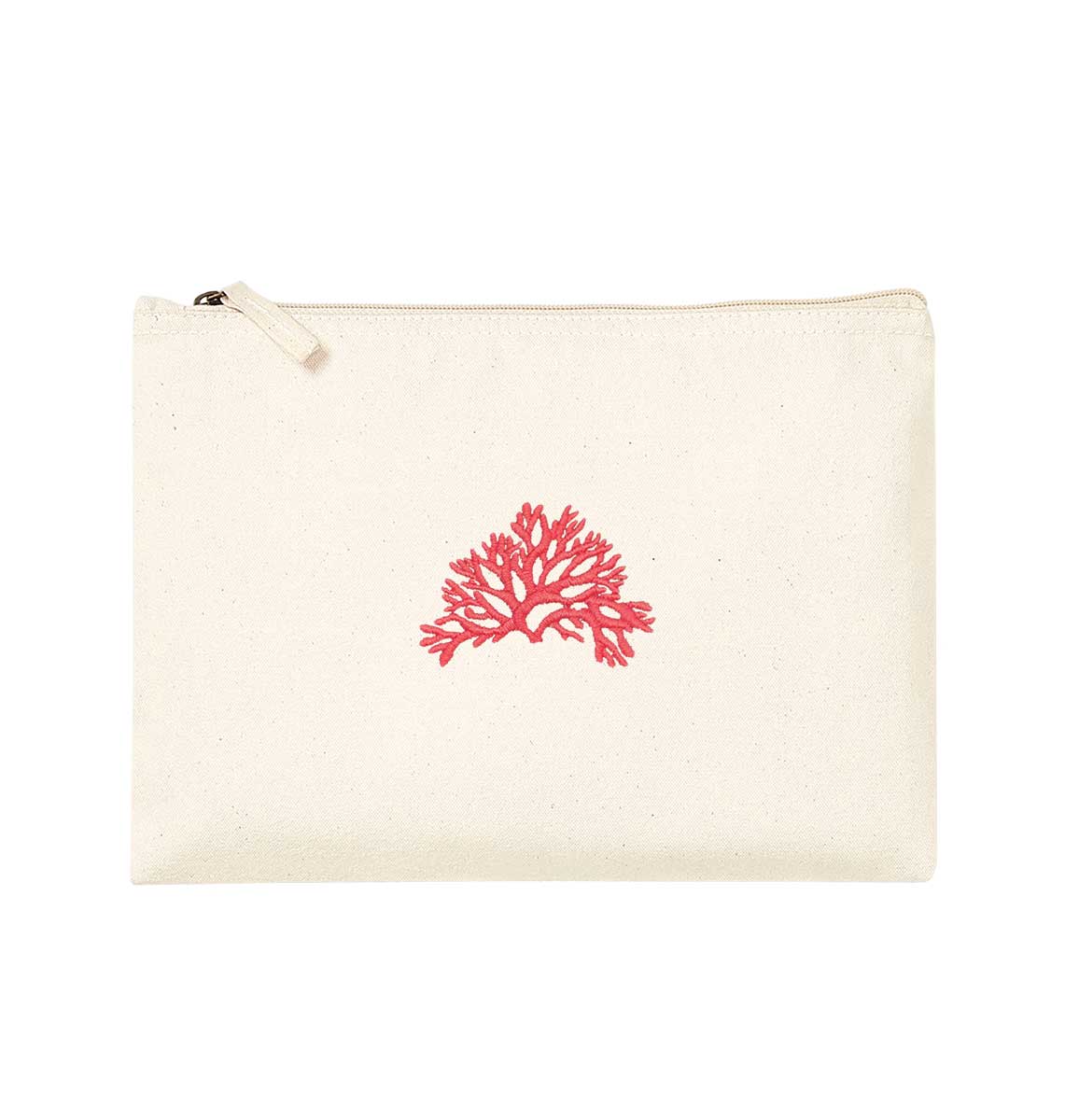 Coral Organic Accessory Pouch - Blue Panda