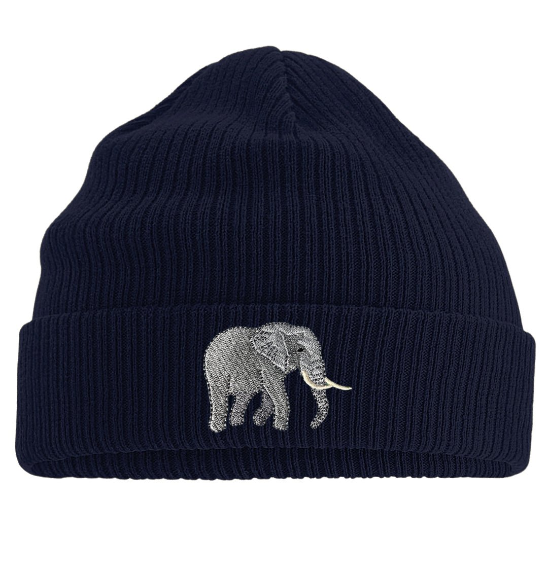 Elephant Beanie - Blue Panda