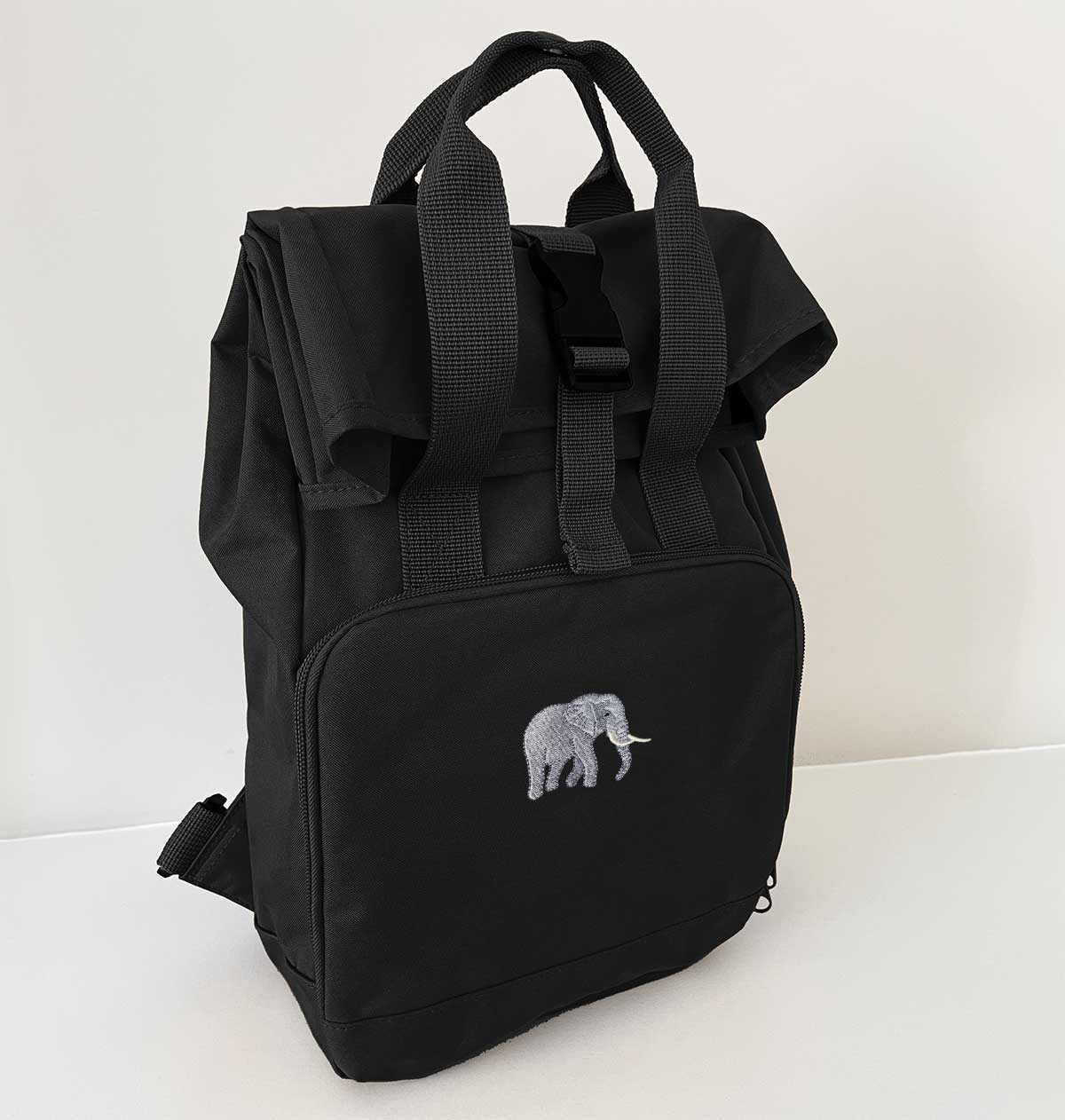 elephant print mini backpack Elephant Recycled Backpack - Eco Friendly - Save The Elephants