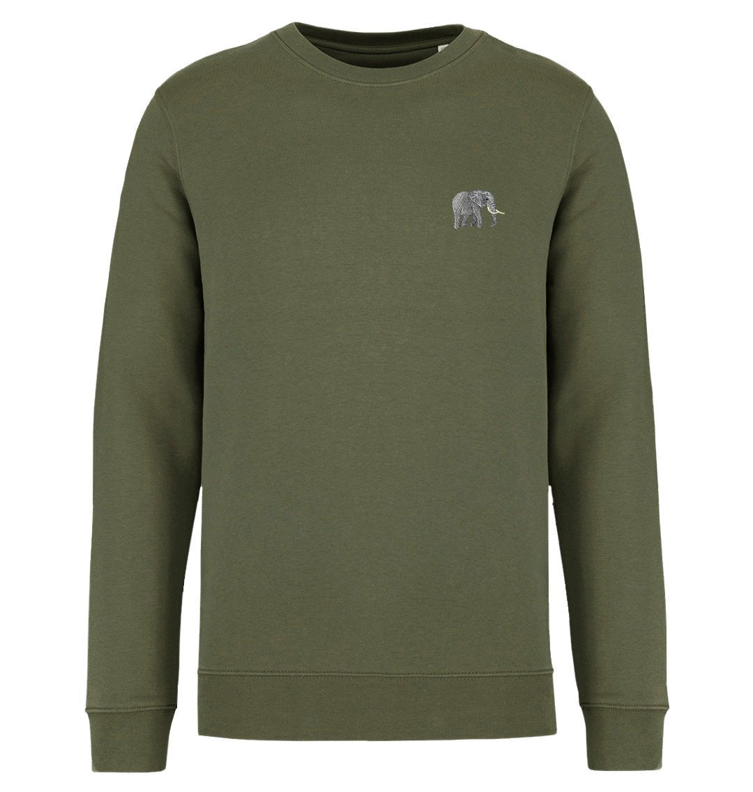 Elephant Mens Sweatshirt - Blue Panda